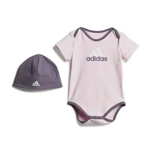 adidas Essentials Big Logo Bodysuit and Beanie Gift Set Kids 104