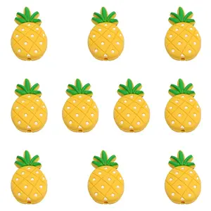 10Pcs Food Grade Eco-Friendly Silicone Focal Beads