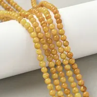 Natural Beeswax Beads Strands