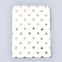 Star Pattern Eco-Friendly Kraft Paper Bags