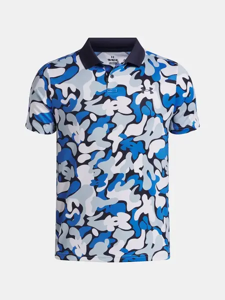 Chlapecké tričko Under Armour UA Matchplay Printed Polo-BLU - Kluci