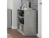 Nízký regál Carlos, sivý betón, šírka 40 cm%