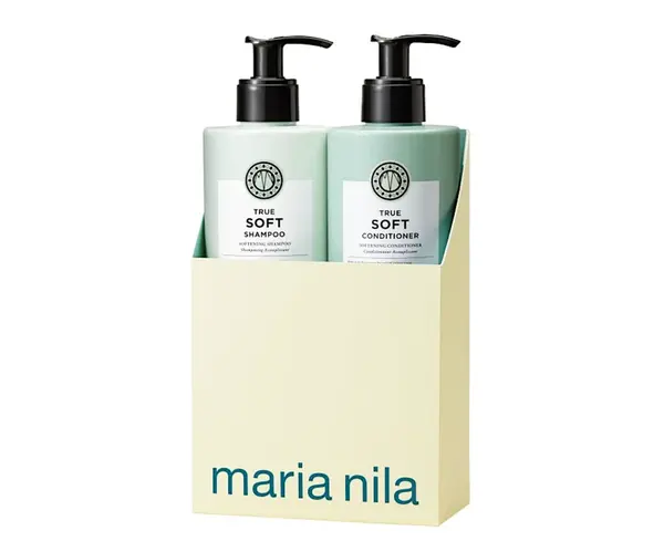Darčeková sada pre suché a krepaté vlasy Maria Nila True Soft Duo Bundle + darček zadarmo