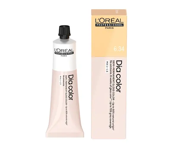 Preliv na vlasy Loréal Professionnel Dia color 60 ml - 6.34 tmavá blond zlatá medená - L’Oréal Professionnel + darček zadarmo