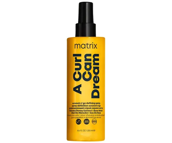 Definujúci sprej pre vlnité a kučeravé vlasy Matrix A Curl Can Dream Scrunch N' Go Spray - 250 ml + darček zadarmo