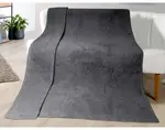 Kašmírová deka ZigZag 150x200 cm, antracit%