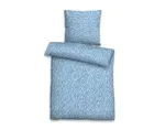 Obliečky  seersucker 140x200 cm, modré%