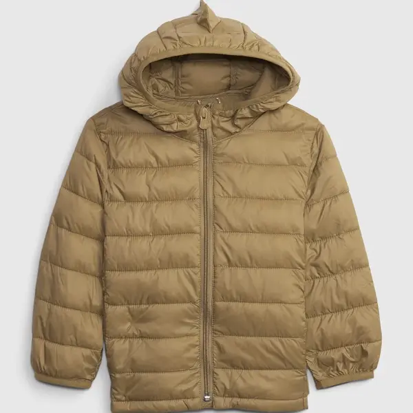 Svetlohnedá chlapčenská prešívaná bunda GAP