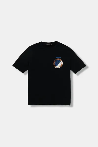 Bavlněné tričko Napapijri S-ADIGE černá barva, s potiskem, NP0A88ZWF0N1