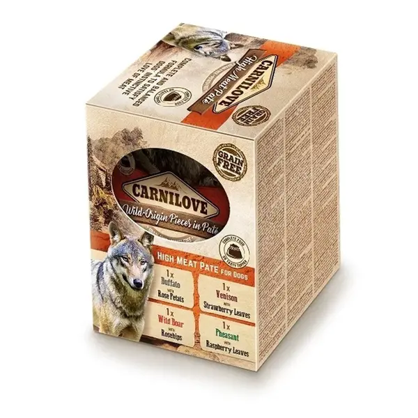 Carnilove Dog Pouch Paté Multipack 4x 300 g | Kapsička pro psy