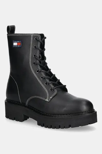 Tommy Jeans Kožené workery Tommy Jeans TJW URBAN LACE UP BOOT