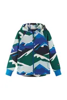 Dětská fleecová mikina Reima Northern modrá barva, s kapucí, vzorovaná, 5200044A