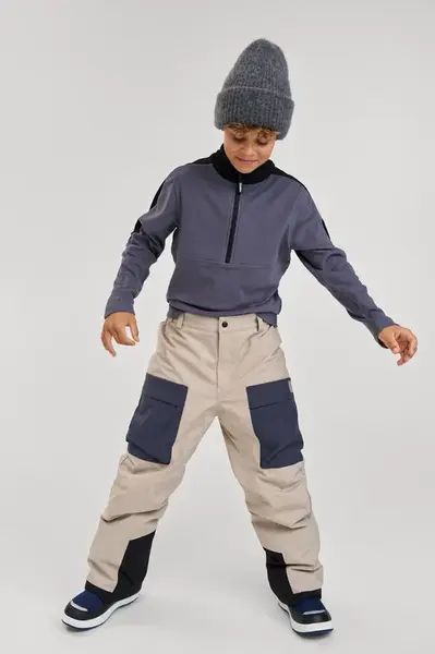 Dětská mikina Reima Laduille šedá barva, hladká, 5200393A