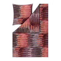Estella POVLEČENÍ, interlock jersey, červená, 140/200 cm