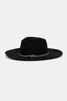 Klobouk Guess černá barva, AW5367 POL01