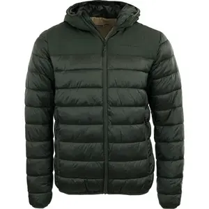 ALPINE PRO GRAL Pánská zateplená bunda, tmavě zelená, velikost
