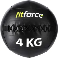 Fitforce WALL BALL 4 KG Medicinbal, černá, velikost 4 KG