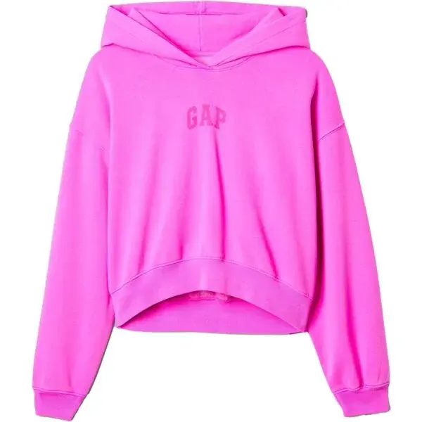 GAP LOGO CROPPED Dámská mikina, růžová, velikost