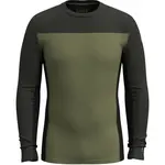 Smartwool CLASSIC THERMAL MERINO BL CRW Pánské termo triko, tmavě zelená, velikost