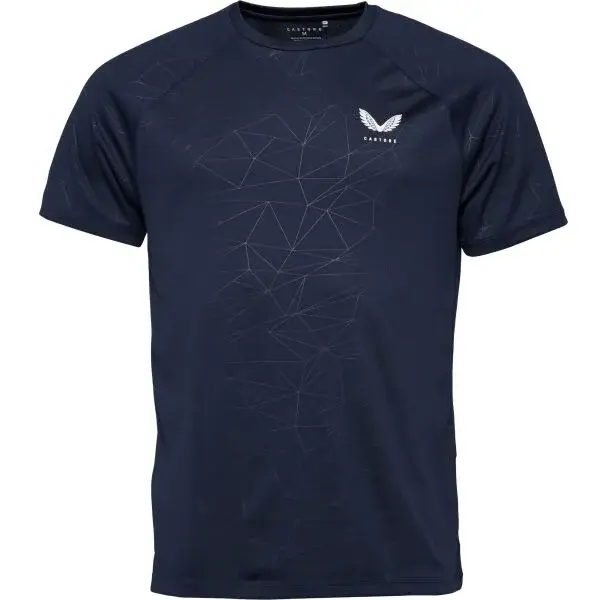CASTORE AOP SS T-SHIRT Pánské sportovní triko, tmavě modrá, velikost