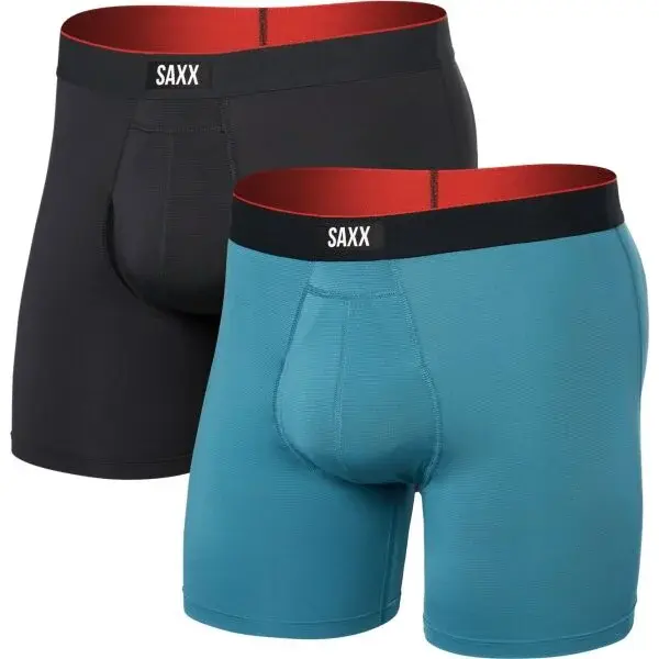SAXX MULTI-SPORT MESH 2PK Pánské sportovní boxerky, tyrkysová, velikost