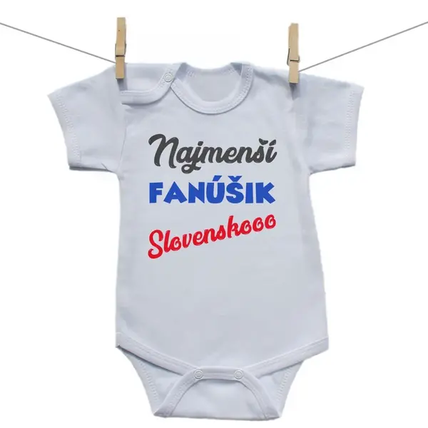 Boodyy Body s krátkym rukávom Najmenší fanúšik 56 (0-2 mesiace)