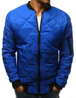 Pánská bunda prošívaná bomber jacket modrá Dstreet