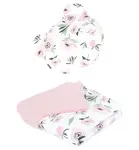 2-dielna sada, dečka Velvet 75 x 100 cm s vankúšikom Teddy, Ruža, ecru