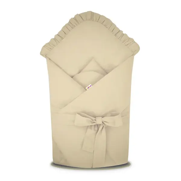 Rýchlozavinovačka s volánikom a stuhou - Royal - béžová