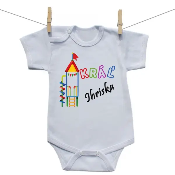 Boodyy Body s krátkym rukávom Kráľ ihriska 80 (9-12 mesiacov)