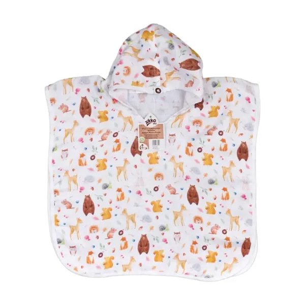 XKKO BMB Bambusové pončo Digi - Wild Forest Veľkosť 1 BMBPN2701