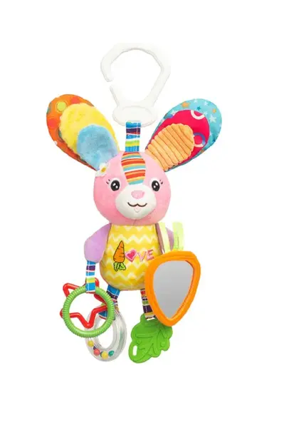 Závesná hračka, hrkálka - Zajačik