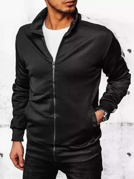 Pánská mikina na zip Barva černá DSTREET