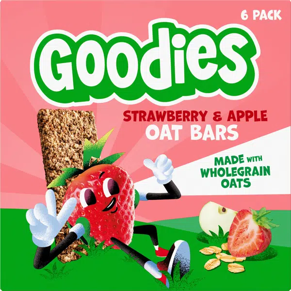 Goodies ovsená tyčinka jahody a jablko MLTP