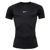 Nike M NP DF TIGHT TOP SS Pánské tréninkové tričko, černá, velikost