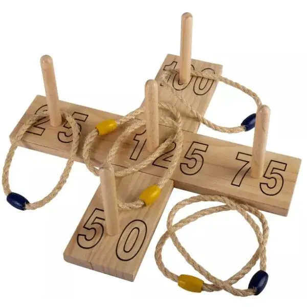 ALBI RING TOSS GAME Venkovní hra, hnědá, velikost