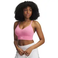 Under Armour VANISH SEAMLESS WASHED LOW Dámská podprsenka, růžová, velikost M