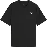 Puma WARDROBE ESS RELAXED TEE G Dívčí triko, černá, velikost