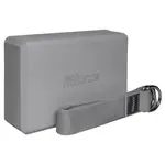 Fitforce YOGA SET Cvičební pomůcka, šedá, velikost