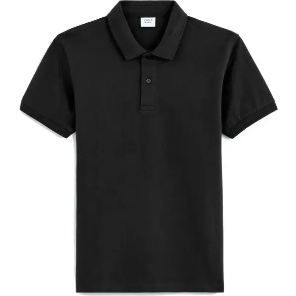 CELIO TEONE Pánské polo triko, černá, velikost