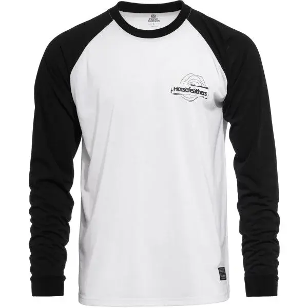 Horsefeathers SHANK LS Pánské tričko, bílá, velikost