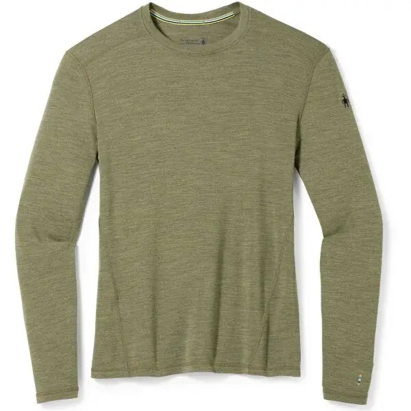 Smartwool CLASSIC THERMAL MERINO BL CREW BOXED Pánské triko, khaki, velikost