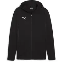 Puma TEAMFINAL CASUALS HOODED JACKET Pánská sportovní mikina, černá, velikost XXXL