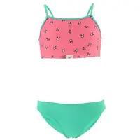 AQUOS BIBA Dívčí dvoudílné plavky, zelená, velikost 140-146