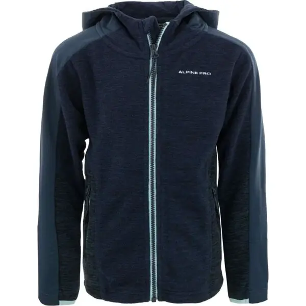 ALPINE PRO OKILO Dětská outdoorová mikina, modrá, velikost 116-122