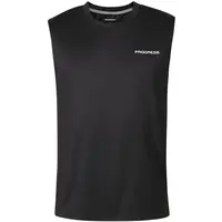 PROGRESS DRIVER SINGLET Pánský sportovní nátělník, černá, velikost