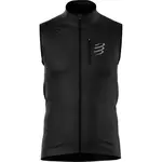 Compressport HURRICANE WINDPROOF M Pánská větruodolná vesta, černá, velikost