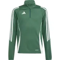 adidas TIRO24 TRAINING TOP Dětská sportovní mikina, zelená, velikost