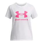 Under Armour BIG LOGO Dívčí triko, bílá, velikost L