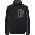 Lewro ONEY Dětská fleecová mikina, černá, velikost 164-170